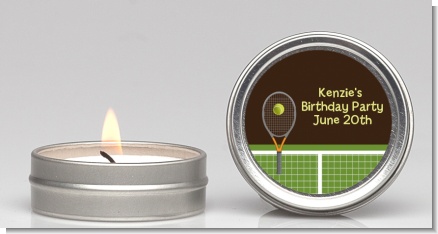 Tennis - Birthday Party Candle Favors