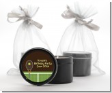 Tennis - Birthday Party Black Candle Tin Favors