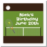 Tennis - Personalized Birthday Party Card Stock Favor Tags Tennis - Personalized Birthday Party Card Stock Favor Tags