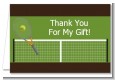 Tennis - Birthday Party Thank You Cards thumbnail