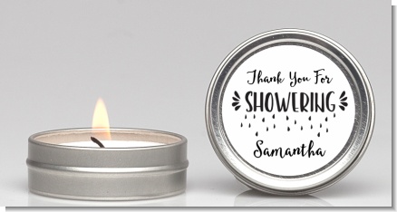 Thank You For Showering - Bridal Shower Candle Favors