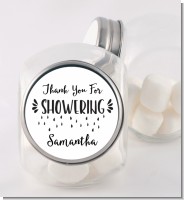 Thank You For Showering - Personalized Bridal Shower Candy Jar