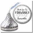 Thank You For Showering - Hershey Kiss Bridal Shower Sticker Labels thumbnail