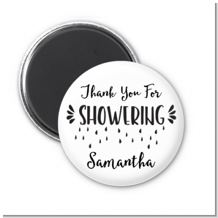 Thank You For Showering - Personalized Bridal Shower Magnet Favors