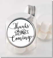 Thanks For Coming - Personalized Baby Shower Candy Jar