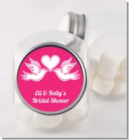 The Love Birds - Personalized Bridal Shower Candy Jar