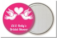 The Love Birds - Personalized Bridal Shower Pocket Mirror Favors