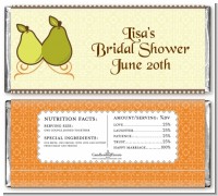 The Perfect Pair - Personalized Bridal Shower Candy Bar Wrappers