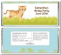 Tiger - Personalized Baby Shower Candy Bar Wrappers