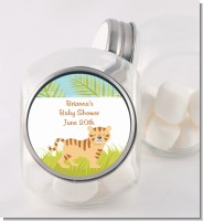 Tiger - Personalized Baby Shower Candy Jar