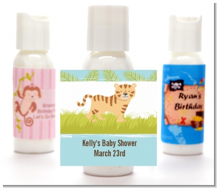 Tiger - Personalized Baby Shower Lotion Favors