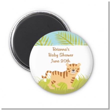 Tiger - Personalized Baby Shower Magnet Favors