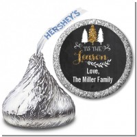 Tis The Season - Hershey Kiss Christmas Sticker Labels