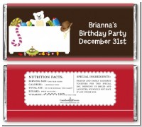 Toy Chest - Personalized Birthday Party Candy Bar Wrappers