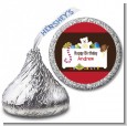 Toy Chest - Hershey Kiss Birthday Party Sticker Labels thumbnail