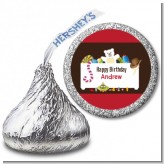 Toy Chest - Hershey Kiss Birthday Party Sticker Labels