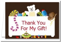 Toy Chest - Birthday Party Thank You Cards
