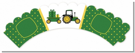 Tractor Truck - Baby Shower Cupcake Wrappers