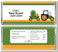 Tractor Truck - Personalized Baby Shower Candy Bar Wrappers