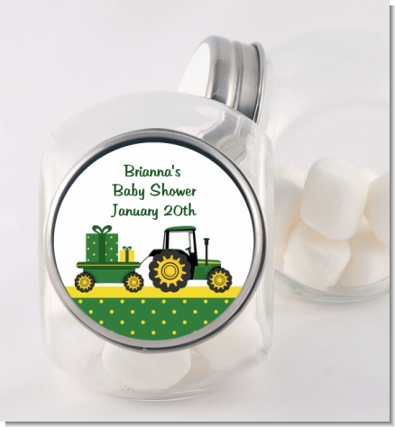 Tractor Truck - Personalized Baby Shower Candy Jar