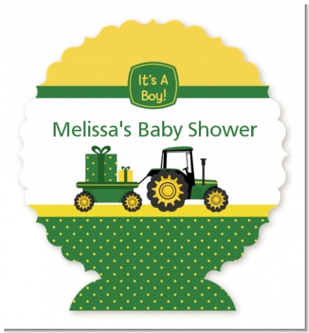 Tractor Truck - Personalized Baby Shower Centerpiece Stand