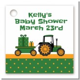 Tractor Truck - Personalized Baby Shower Card Stock Favor Tags