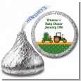 Tractor Truck - Hershey Kiss Baby Shower Sticker Labels thumbnail