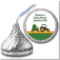 Tractor Truck - Hershey Kiss Baby Shower Sticker Labels