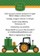 Tractor Truck - Baby Shower Invitations thumbnail