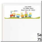 Choo Choo Train - Birthday Party Return Address Labels