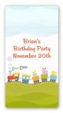 Choo Choo Train - Custom Rectangle Birthday Party Sticker/Labels