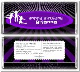 Trampoline - Personalized Birthday Party Candy Bar Wrappers