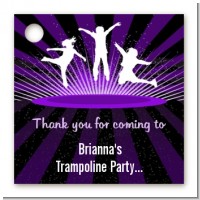 Trampoline - Personalized Birthday Party Card Stock Favor Tags