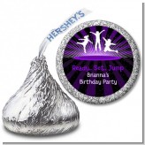 Trampoline - Hershey Kiss Birthday Party Sticker Labels