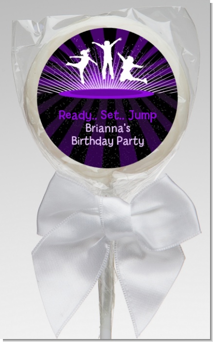Trampoline - Personalized Birthday Party Lollipop Favors