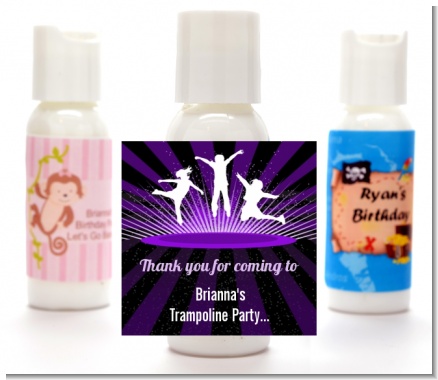 Trampoline - Personalized Birthday Party Lotion Favors