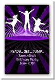 Trampoline - Custom Large Rectangle Birthday Party Sticker/Labels