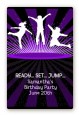 Trampoline - Custom Large Rectangle Birthday Party Sticker/Labels thumbnail