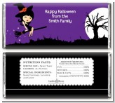 Trendy Witch - Personalized Halloween Candy Bar Wrappers