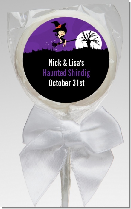 Trendy Witch - Personalized Halloween Lollipop Favors