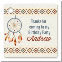 Dream Catcher - Personalized Birthday Party Card Stock Favor Tags