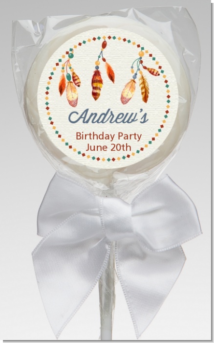 Dream Catcher - Personalized Birthday Party Lollipop Favors