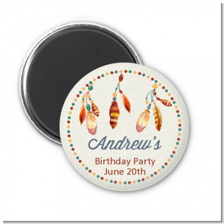 Dream Catcher - Personalized Birthday Party Magnet Favors
