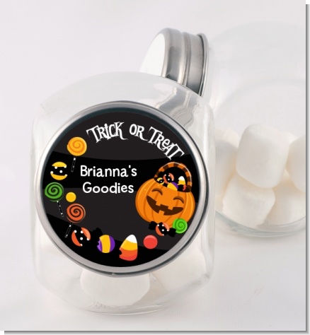 Trick or Treat Candy - Personalized Halloween Candy Jar