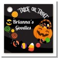 Trick or Treat Candy - Personalized Halloween Card Stock Favor Tags thumbnail