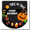 Trick or Treat Candy - Personalized Hand Sanitizer Sticker Labels thumbnail