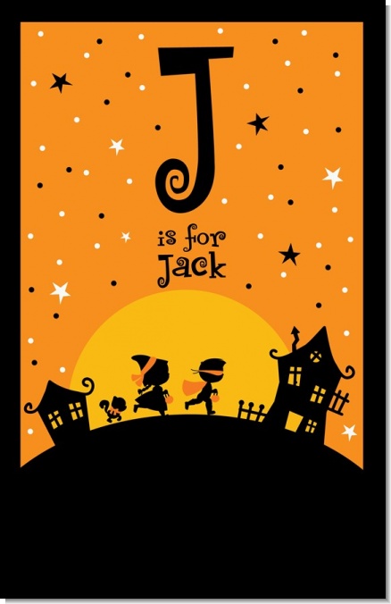 Trick or Treat - Personalized Halloween Nursery Wall Art