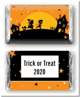 Trick or Treat - Personalized Halloween Mini Candy Bar Wrappers