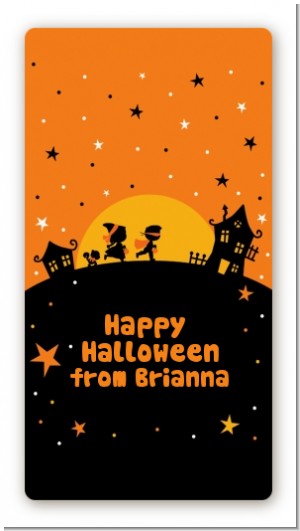 Trick or Treat - Custom Rectangle Halloween Sticker/Labels