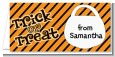 Trick or Treat Stripes - Personalized Halloween Place Cards thumbnail
